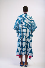 TEAL BLUE OSAKA SHIRT DRESS