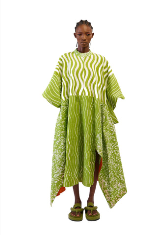 LEMON GREEN OSAKA SHIRT DRESS